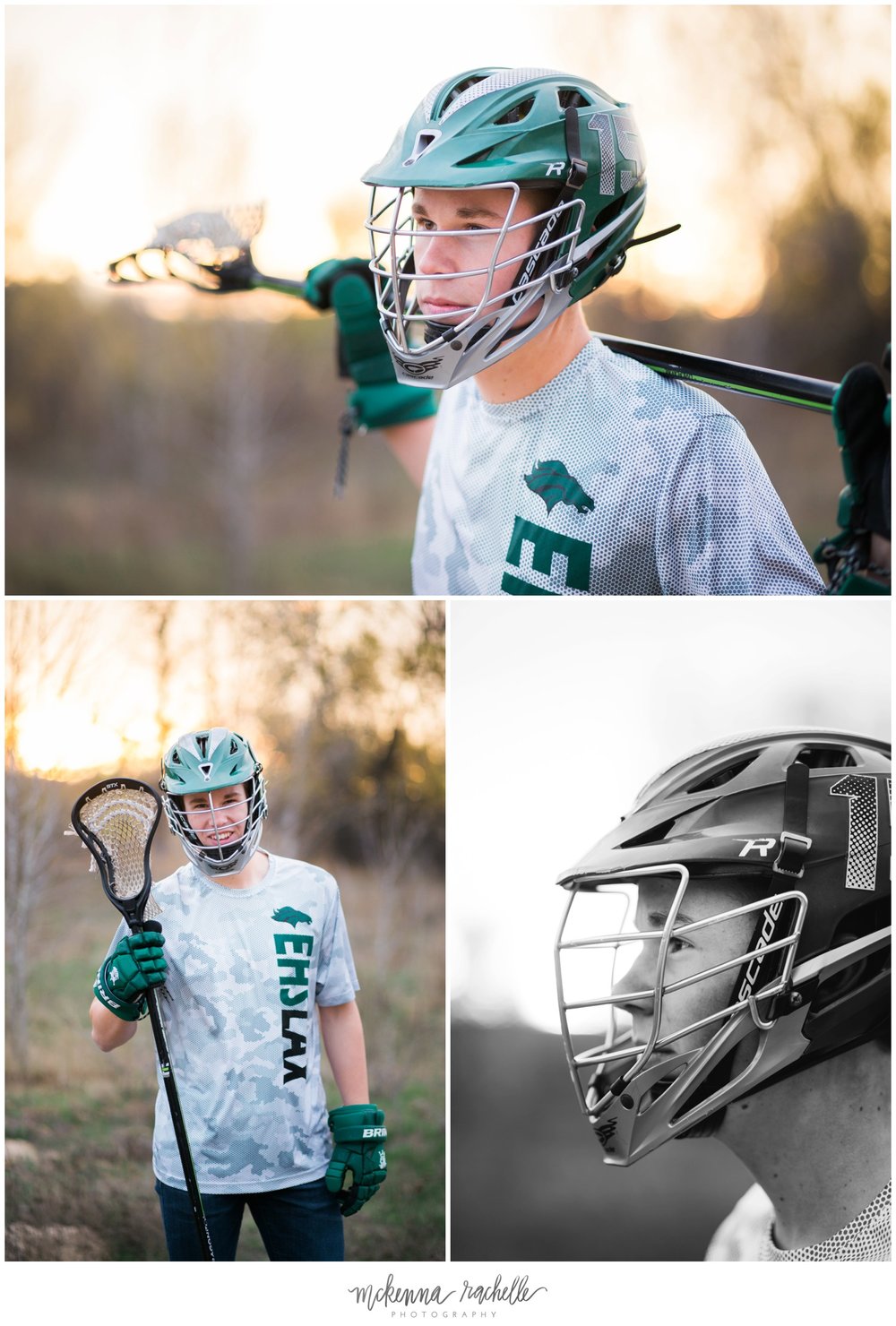  Eagle High School lacrosse player takes senior photos with McKenna Rachelle Photography 