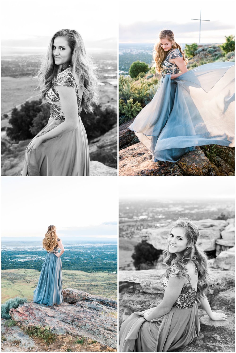  Portland Oregon senior photographer, McKenna Rachelle Photography, photographs senior girl in flowing prom dress. 